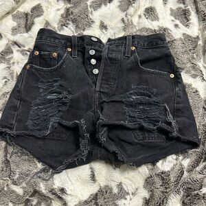 Levi's Dark Gray Denim Shorts